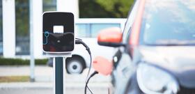 voiture, électrique, borne